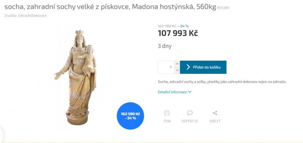 Osazení soch u kostela sv. Mikuláše