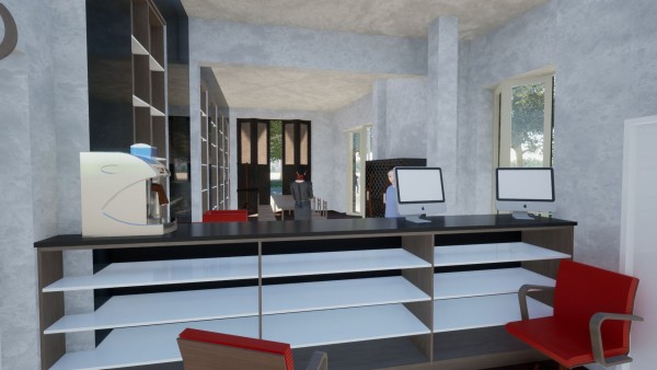 Vizualizace interiéru - recepce