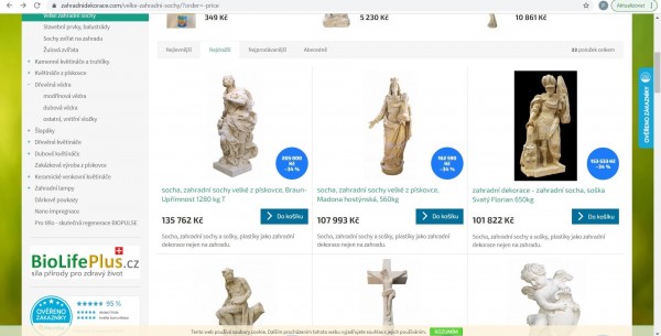 Osazení soch u kostela sv. Mikuláše